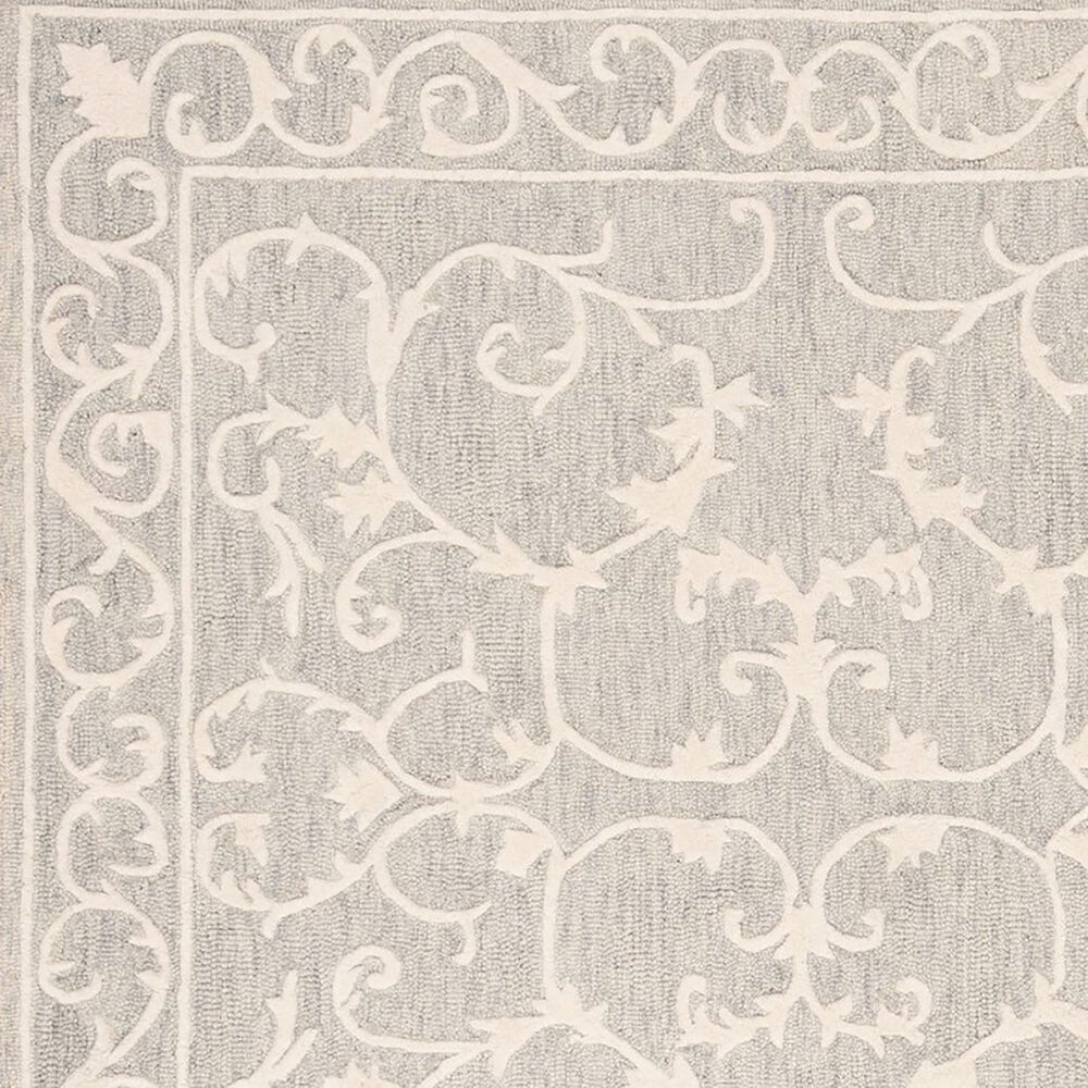 Safavieh Micro-Loop MLP507F 10&#39; x 14&#39; Light Grey and Ivory Area Rug, , large