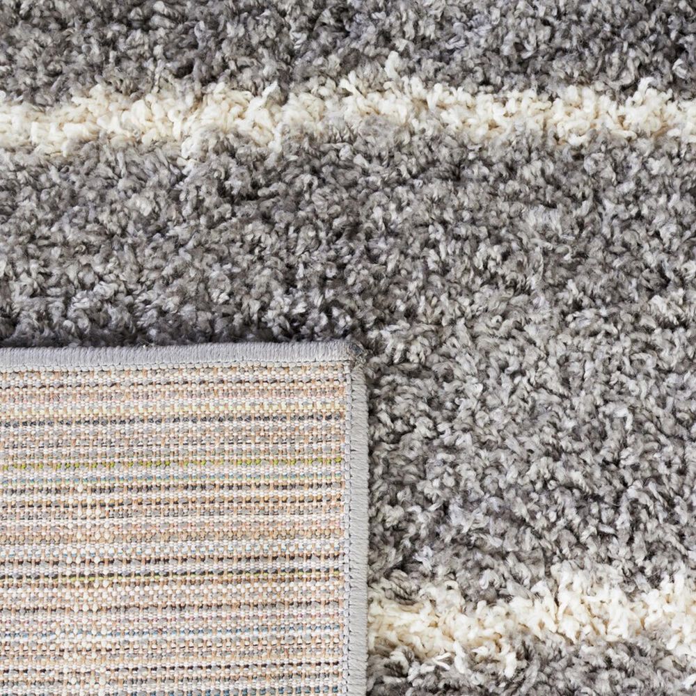 Safavieh Venus Shag VNS604J 5&#39;3&quot; x 7&#39;6&quot; Grey and Ivory Area Rug, , large