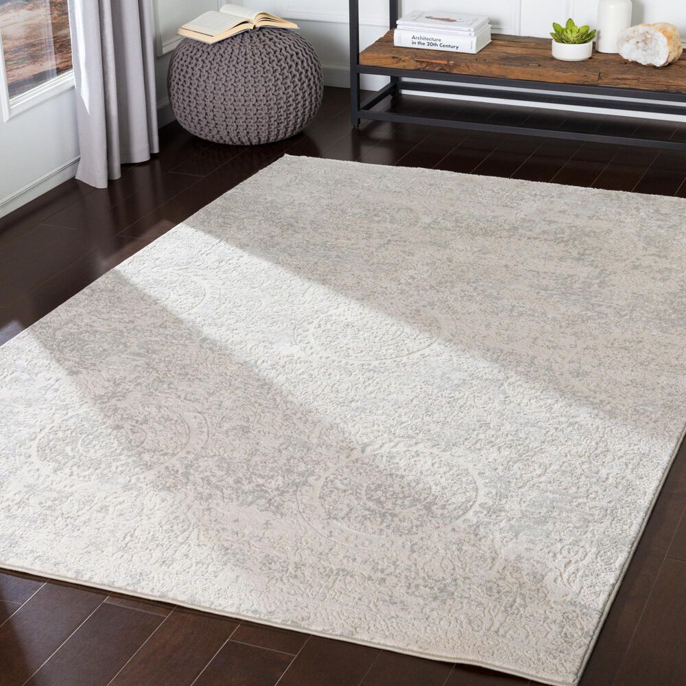 Surya Aisha AIS-2307 12&#39; x 15&#39; Light Gray and Off-White Area Rug, , large