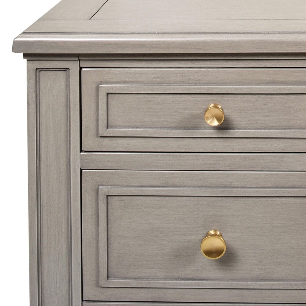 Hearth and Haven Dauphin Executive Desk in Grey and Gold, , large