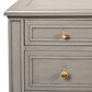 Hearth and Haven Dauphin Executive Desk in Grey and Gold, , large