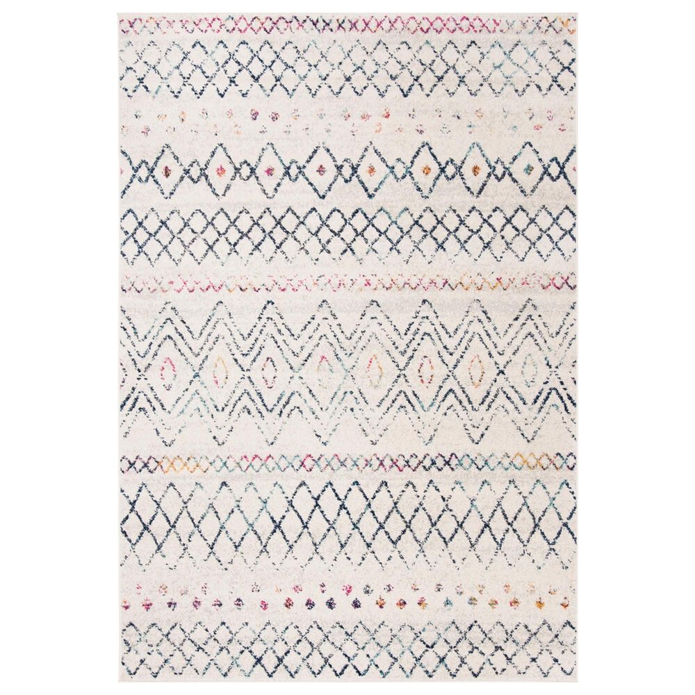 Safavieh Madison MAD798B 5"1" x 7"6" Ivory and Navy Area Rug, , large