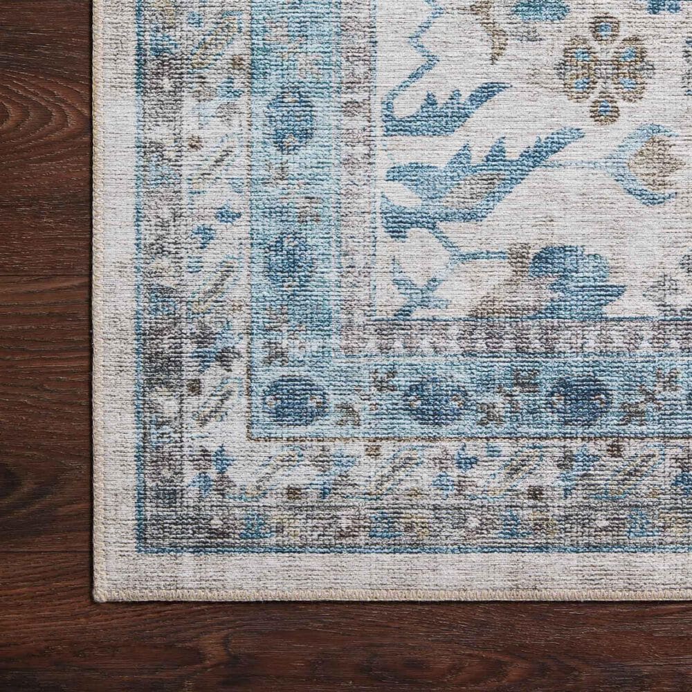 Loloi II Heidi 2&#39;6&quot; x 7&#39;6&quot; Ivory and Ocean Runner, , large