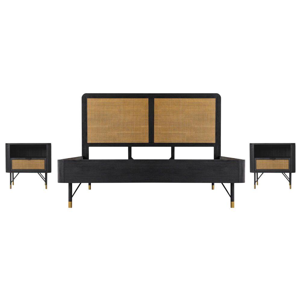 Blue River Saratoga 3-Piece King Bed Set in Black and Natural, , large