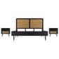 Blue River Saratoga 3-Piece King Bed Set in Black and Natural, , large