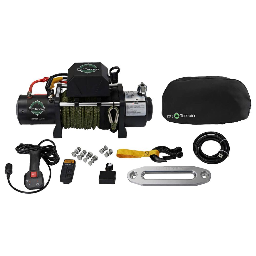 Off Terrain Off Terrain 4X4 Winch 12 000 Lbs, , large