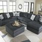 Ashley Midnight-Madness Oversized Chair in Gunmetal, , large