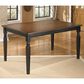 Ashley Owingsville Rectangular Dining Table in Cottage Black and Burnished Brown - Table Only, , large