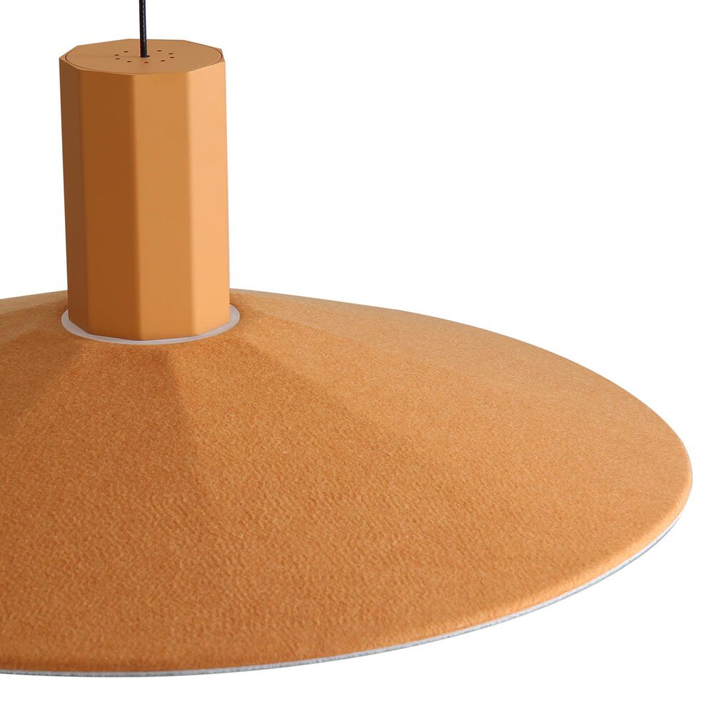 Golden Lighting Faroe 20" 1-Light LED Pendant in Earth Yellow and Grey, , large