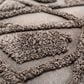 Rizzy Home 20" x 20" Polyester Filled Throw Pillow in Gray, , large