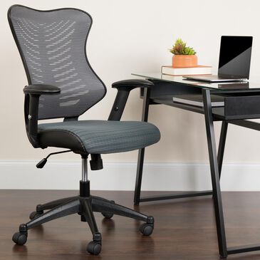 Flash Furniture Executive Swivel Chair in Gray, , large