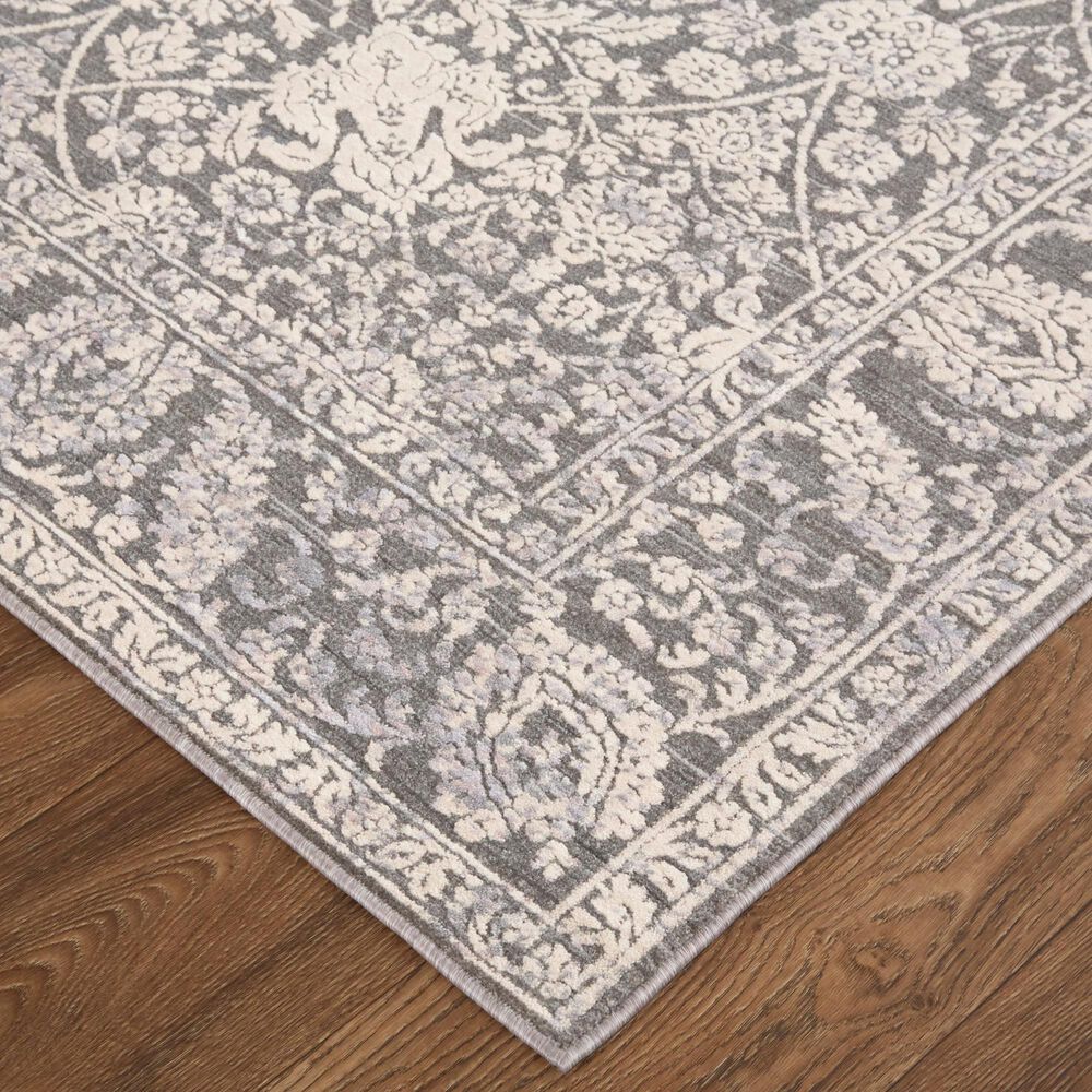 Feizy Thackery 7&#39;10&quot; x 9&#39;10&quot; Charcoal and White Area Rug, , large