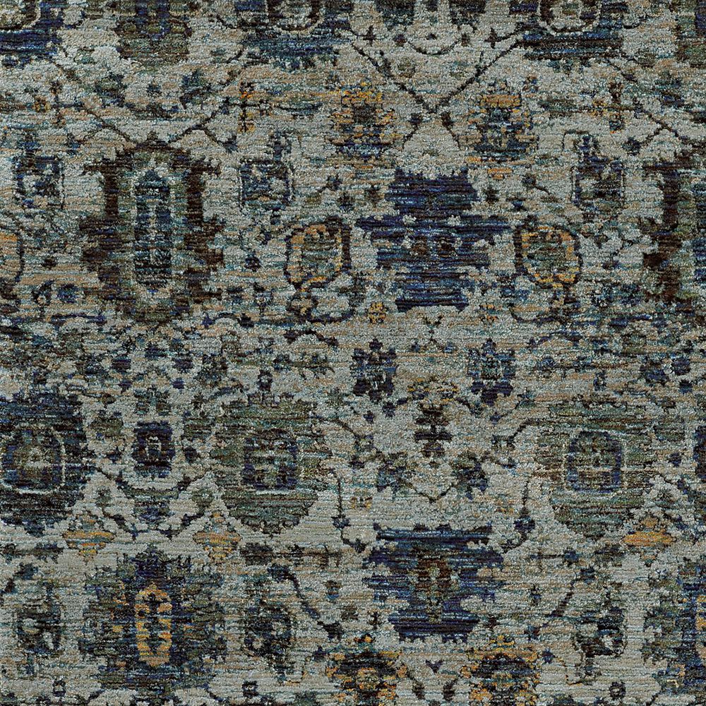 Oriental Weavers Andorra 7120A 2&#39;3&quot; x 8&#39; Blue Runner, , large