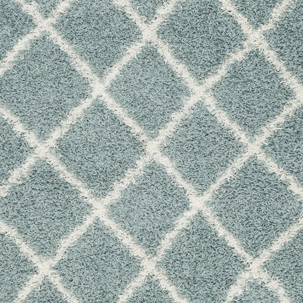 Safavieh Dallas Shag SGD258C-210 2&#39;3&quot; x 10&#39; Seafoam/Ivory Runner, , large
