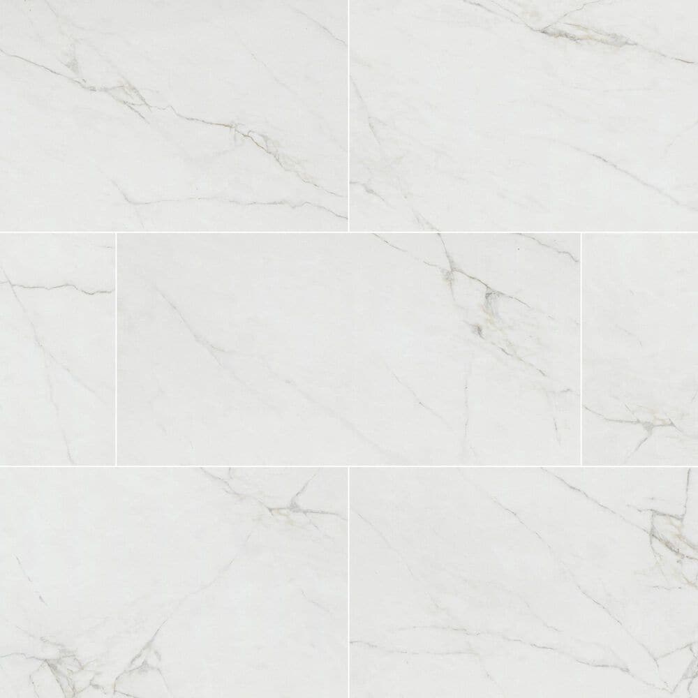 MS International Dymo Calacatta White 12" x 24" Ceramic Tile, , large