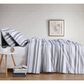 Pem America Truly Soft Curtis 2-Piece Twin XL Duvet Set in White and Grey, , large