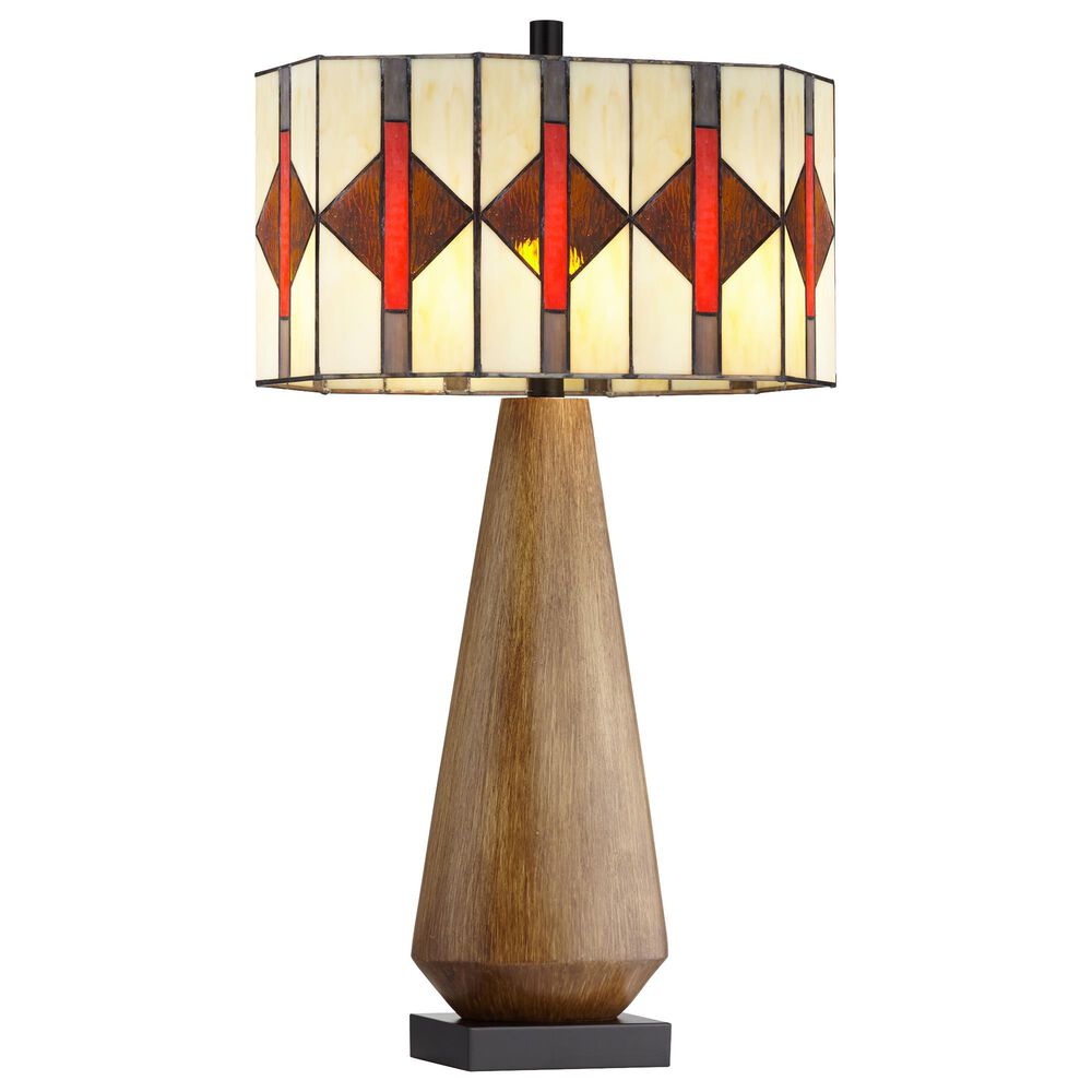 Pacific Coast Lighting Haywood Table Lamp in Brown Wood Tone, , large