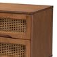 Baxton Studio Barrett 2-Drawer Nightstand in Walnut Brown, , large