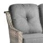HOMLUX Outdoor Rattan Loveseat with Ergonomic Backrest in Dark Gray, , large
