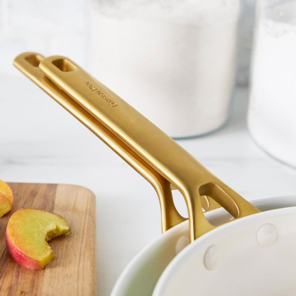 Green Pan Reserve Pro 10-Piece Nonstick Cookware Set in Cream and Gold, , large