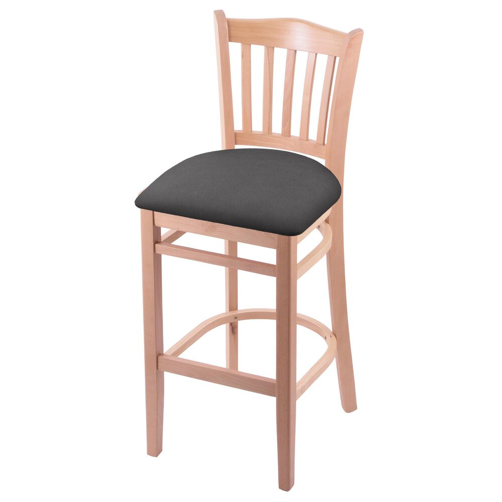 Holland Bar Stool 3120 30" Bar Stool with Natural Finish and Canter Storm Seat, , large