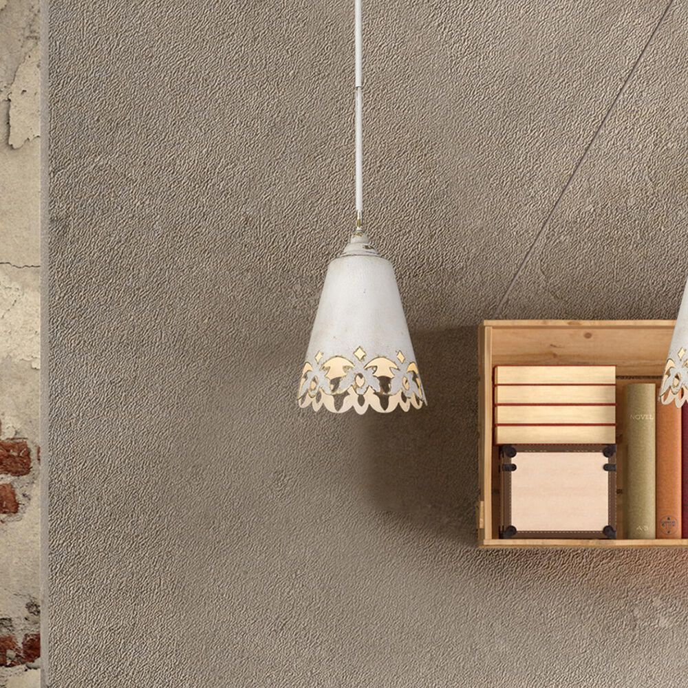 Golden Lighting Eloise Small Pendant in Antique Ivory, , large