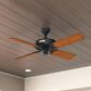 Hunter Original 52" Outdoor Ceiling Fan with Brown Blades in Matte Black, , large