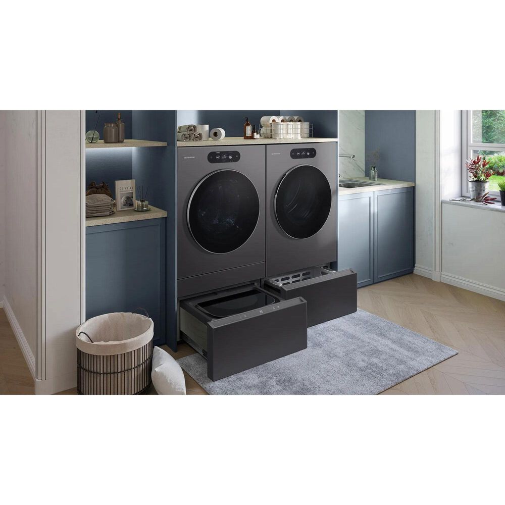 LG Signature 29" Laundry Pedestal in Brushed Black Steel, , large