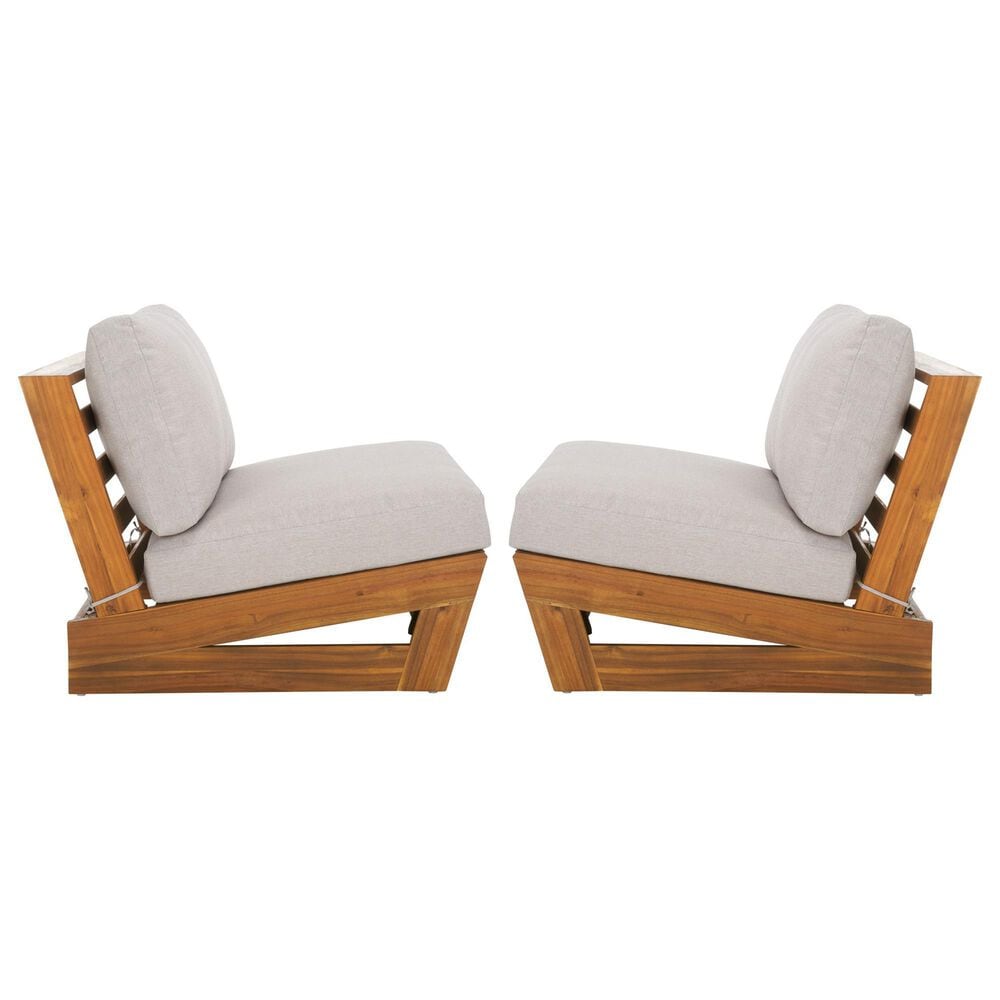 Safavieh Lynn Lounge Chair in Light Grey (Set of 2), , large