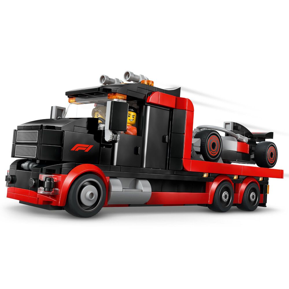 LEGO City F1 Display Truck with Audi F1 Race Car Building Set, , large
