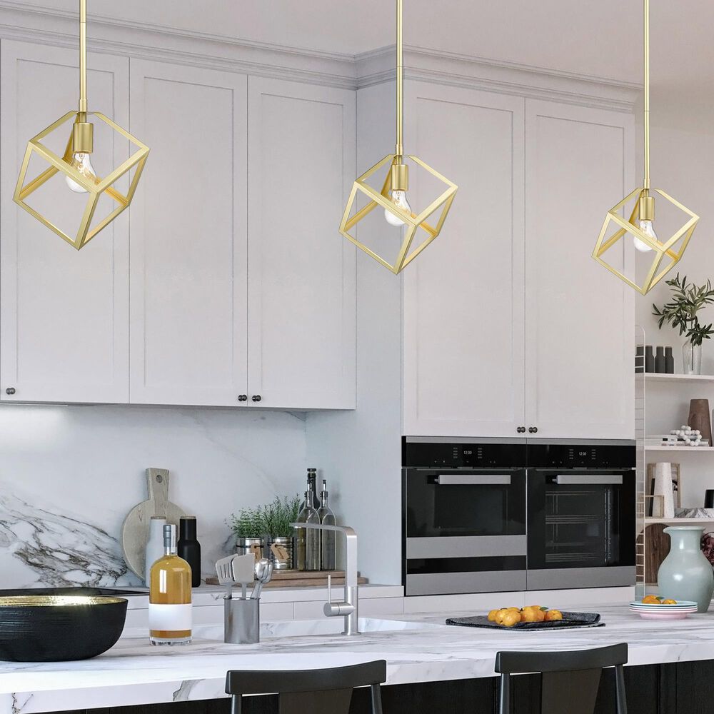 Golden Lighting Cassio Mini Pendant in Olympic Gold, , large
