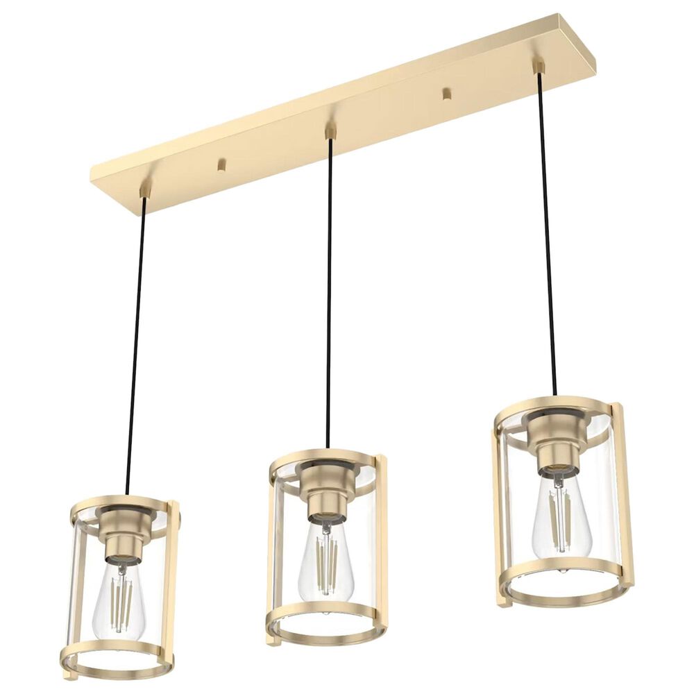 Hunter Astwood 3-Light Linear Cluster in Alturas Gold, , large