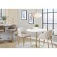 LumiSource Renee Adjustable Swivel Bar Stool with Brown Fabric Upholstery in Gold (Set of 2), , large