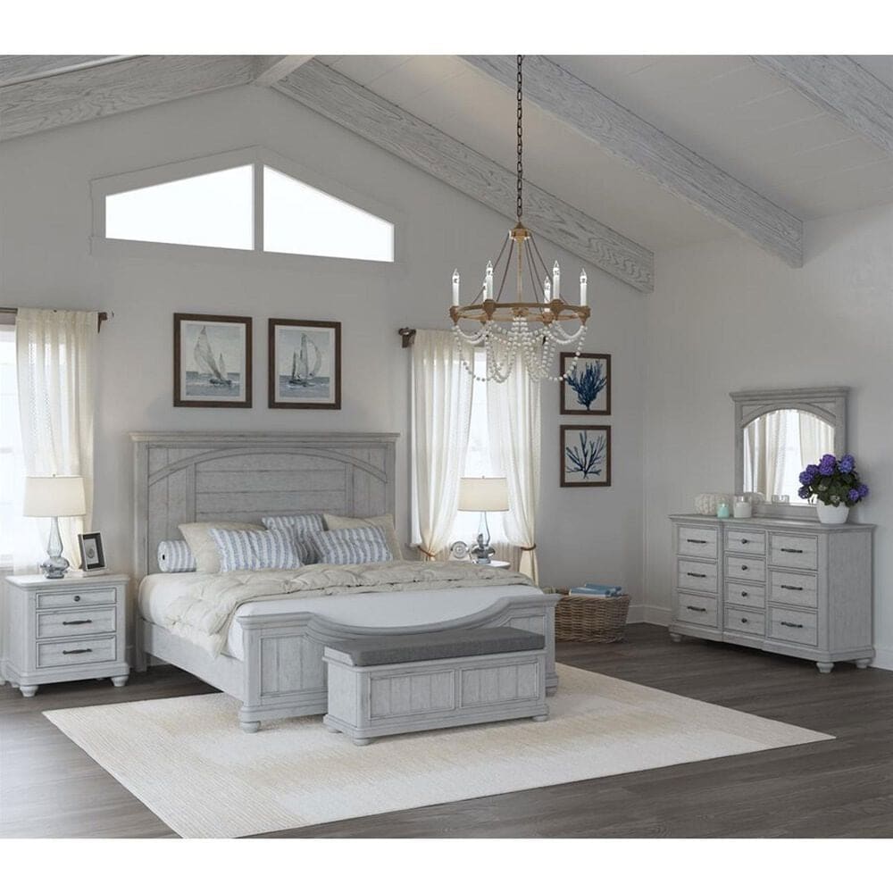 Emerald Home Furnishings New Haven 10-Drawer Dresser in Oyster Shell, , large