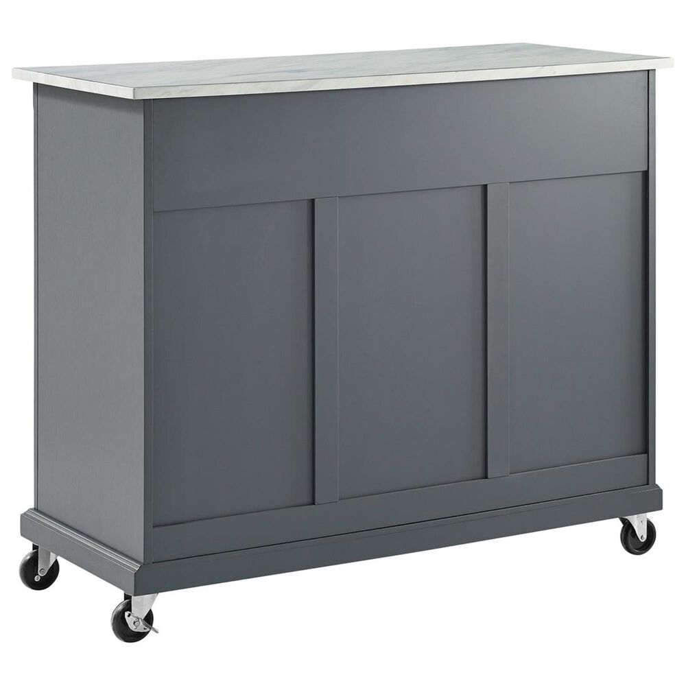 Crosley Furniture Avery Kitchen Cart in Grey, , large