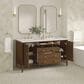 James Martin Vanities Myrrin 60" Double Vanity in Mid Century Walnut with 3 cm Ethereal Noctis Quartz Top, , large