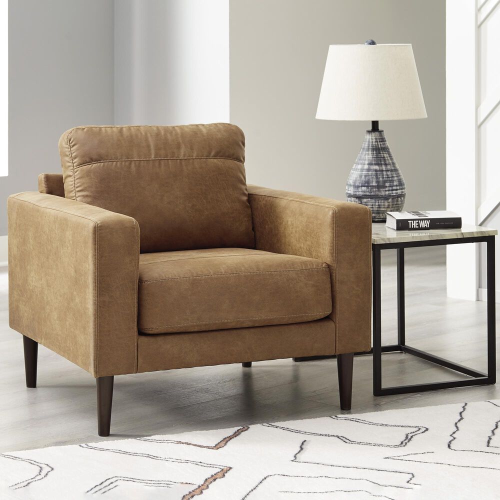 Ashley Telora Accent Chair in Caramel, , large