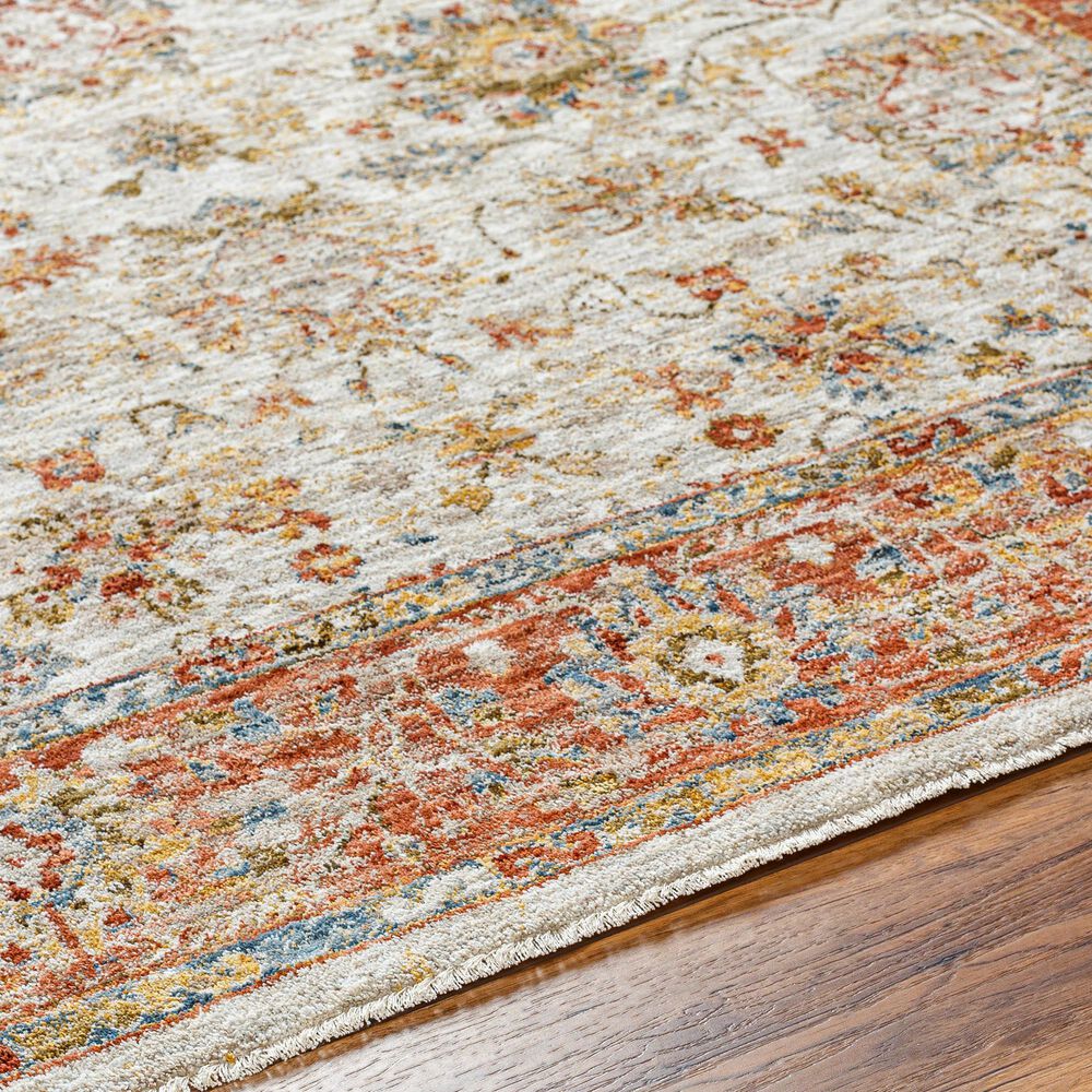 Surya Mona Lisa 5&#39; x 7&#39;5&quot; Light Sage, Tan, Mustard, Brick Red, Burgundy, Olive and Dark Blue Area Rug, , large