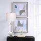 Uttermost Mist Shapes 25" x 25" Framed Print in Blue and Gray (Set of 2), , large