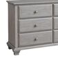 Oxford Baby Kenilworth 6 Drawer Dresser and Changing Topper in Stone Wash, , large