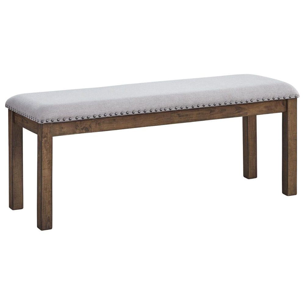 Ashley Moriville Upholstered Bench in Beige, , large