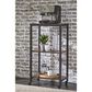 Ashley Bevinfield Bar Cart in Antiqued Brown and Black, , large