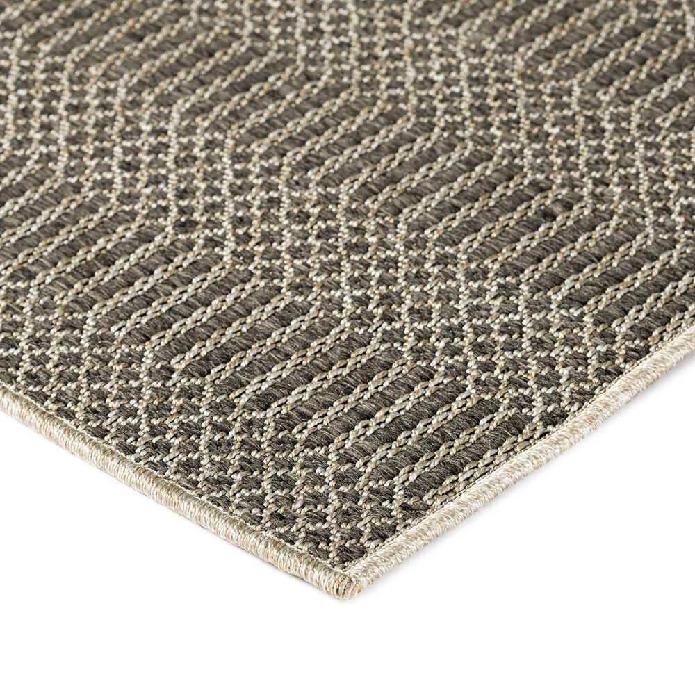 Dalyn Rug Company Bali BB4 2&#39;3&quot; x 7&#39;5&quot; Charcoal Indoor/Outdoor Runner, , large