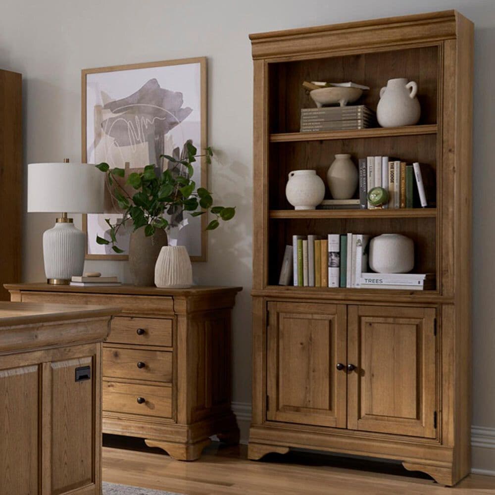 Riva Ridge Chateau Philippe 2-Door Bookcase in Cognac, , large