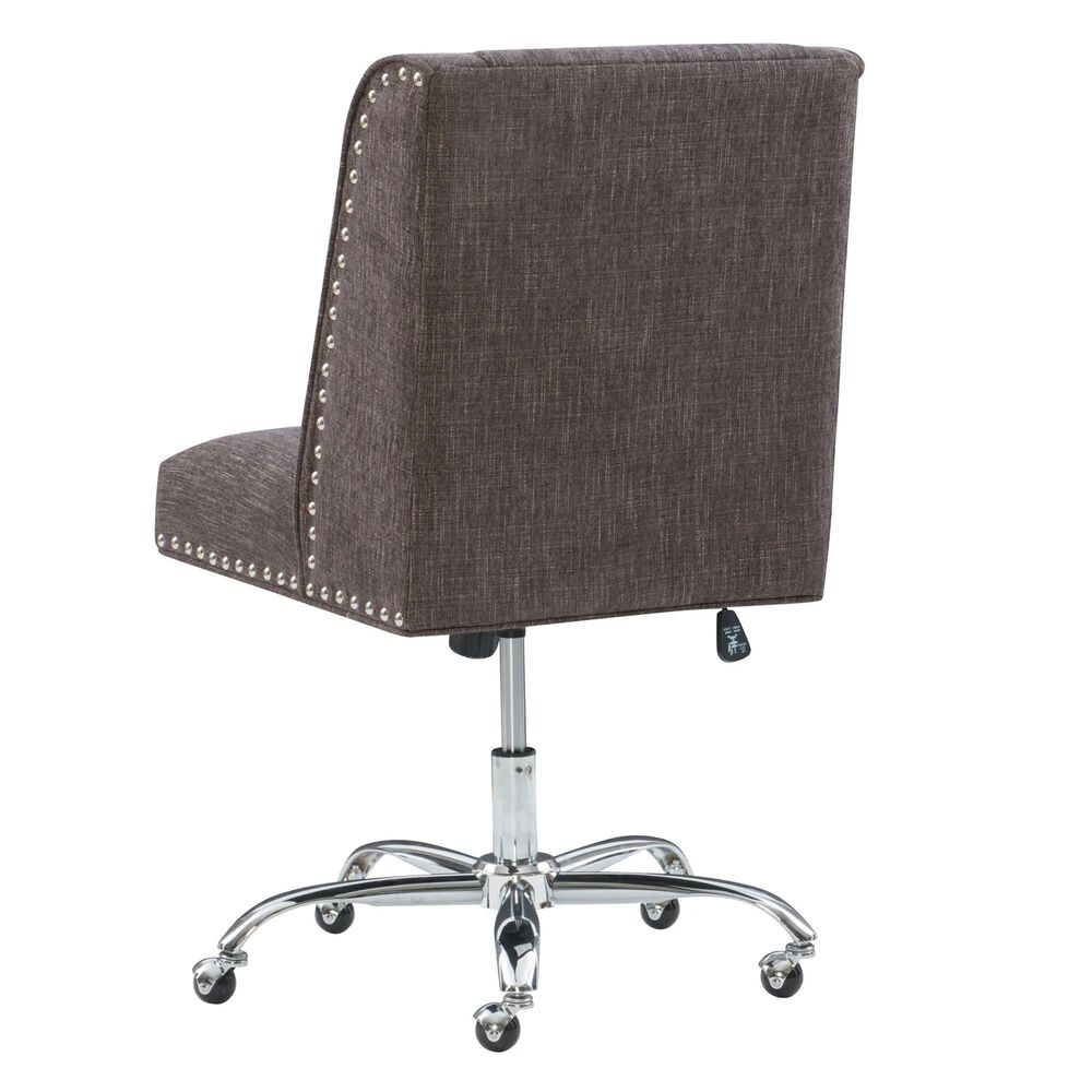 Linden Boulevard Draper Office Chair in Charcoal, , large