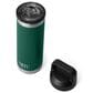 YETI Rambler 18 Oz Water Bottle with Chug Cap in Black Forest Green, , large