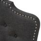 Baxton Studio Hilda Queen Upholstered Panel Headboard in Dark Grey, , large