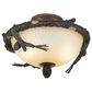 Vaxcel Ceiling Fan Light Kit or 2-Light Semi Flush Mount in Weathered Patina, , large
