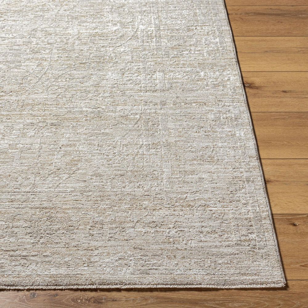 Surya Masterpiece MPC-2315 Medium Gray, Light Gray and Cream 2'7" x 10' Runner, , large