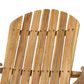 Hearth and Haven Outdoor Folding Adirondack Chair with Slatted Back and Wide Armrests in Teak, , large